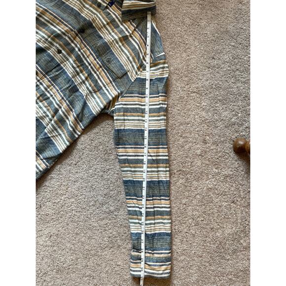 Impact Collection United by Blue Polo Large Mens Button Down Organic Cotton Hemp - Picture 9 of 12